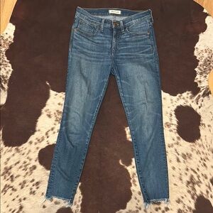 Madewell Blue Cropped Ankle Jeans with Timeless Appeal